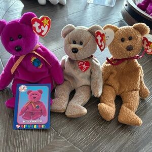 Ty Beanie Babies collector Bear Set.